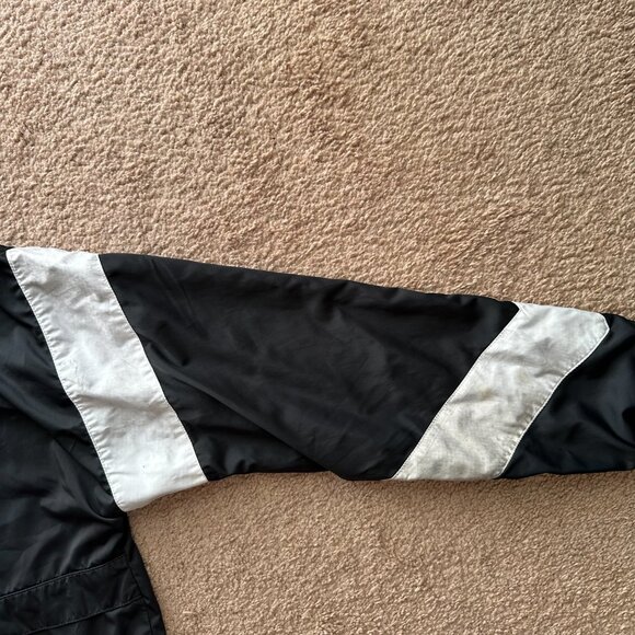 Nike Air Windbreaker Mens Small Half Zip Black Cotton Lined High Neck - Picture 7 of 13